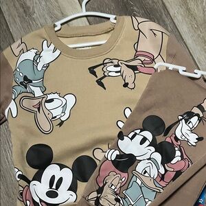 Disney Brown Character Crewneck